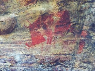 Rock Shelters of Bhimbetka ,UNESCO World Heritage site,bhopal,madhya pradesh,india