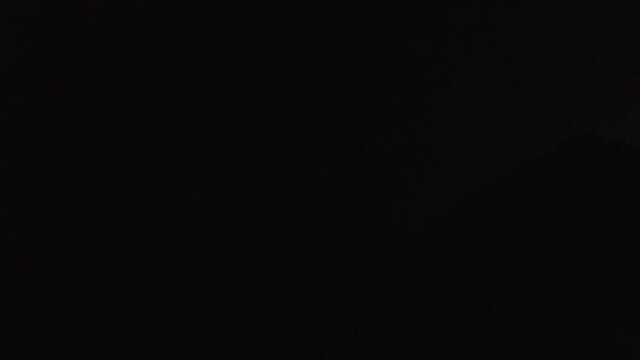 Storm with lot of lightning in mountains at night, 4k
