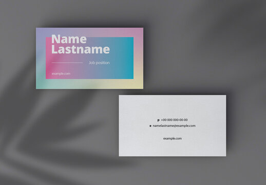 Holographic Business Card Layout