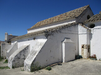 Fototapeta na wymiar Apse view of the Santos Martires Visigothic Hermitage in the town of Medina Sidonia. Andalusia. Spain.