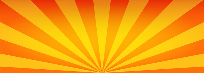 Obraz premium Sunburst vector. Sun rays yellow background