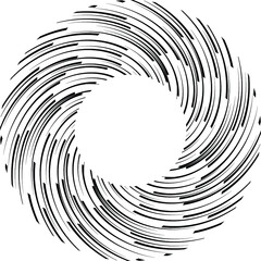Radial  Lines in Spiral Form for comic books . fireworks Explosion background . Vector Illustration . Starburst
 round Logo . Circular Design element . Abstract Geometric star rays . Sunburst .