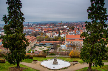 Obraz premium Bamberg, world heritage city in Bavaria, located in upper Franconia, Germany. View from Michaelsberg. High quality photo