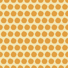 Rough yellow dots repeat pattern print background