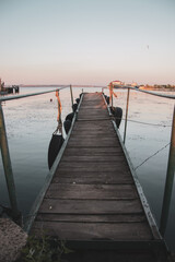 Fototapeta premium pier at sunset