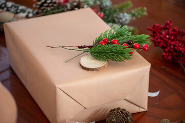 Christmas XMas gifts wrapping and decoration process masterclass - 396635984