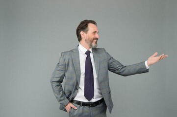 successful and confident ceo man smiling on business meeting, negotiation