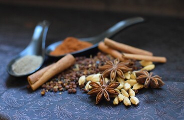 Epices curry piment paprika cumin