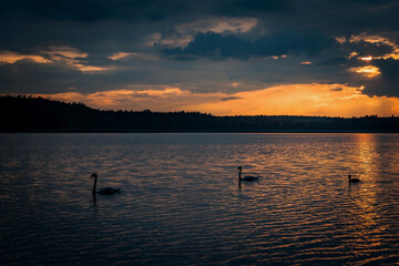 Mazurski zachód słońca © Paweł Mielko