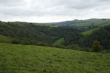 Fototapeta premium Hiking landscape in Derbyshire