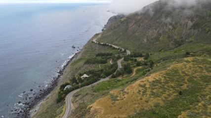 Obraz premium Landscape pacific view Californian route one
