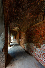 Obraz premium Ruins of the palace in the town of Tworków, Poland.