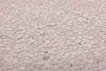 Macro close up of graphite polystyrene bubbles
