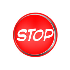 3d red stop sign graphics