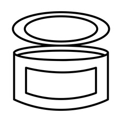 canned food line style icon vector illustration design