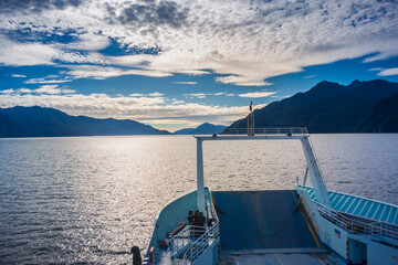 Caleta Gonzalo by the Pumalin National Park landscape at Patagonia - Chile.