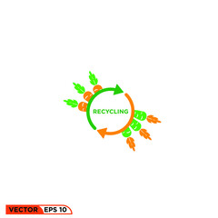 Icon vector graphic of Carrot Recycling