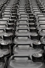 Full frame plastic containers or bottles