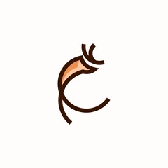 Obraz na płótnie Canvas deer logo design inspiration. deer icon. deer head