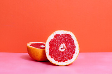 Close up of grapefruit