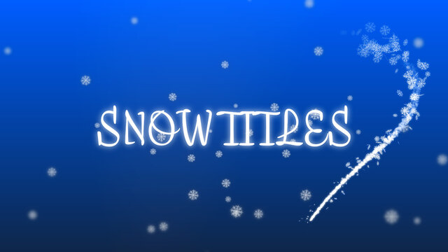 Simple Snow Titles