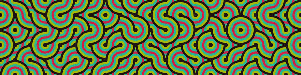 Abstract Geometric Pattern generative computational art illustration