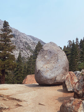 Boulder On Eagle Lake Trail, California