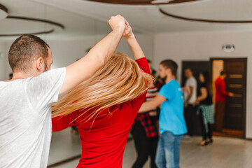 Kharkiv. Ukraine. 11.25.2020 dancers dancing during coronavirus at a party