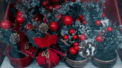 Christmas and New Year decorations.