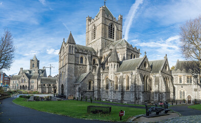 Naklejka premium Christ Church Cathedral in Dublin, Ireland.