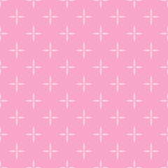 seamless pattern with pink stars