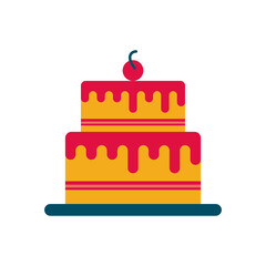 sweet cake flat style icon