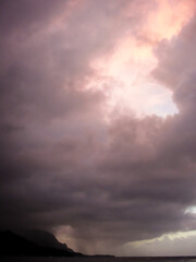 Fototapeta premium Stormy Hanalei sky