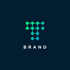 T techno logo