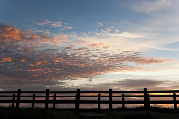 夕焼けの夏の空
