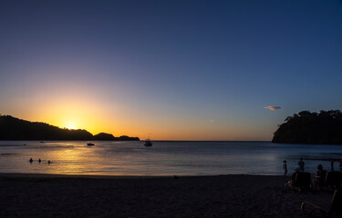 Atardecer en la playa
