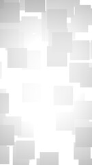 White abstract background. Misty backdrop with grey squares. 3D illustration