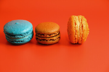 Close up of macaron texture