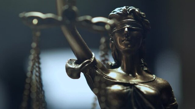 The Statue of Justice - lady justice, Justitia the Roman goddess of Justice