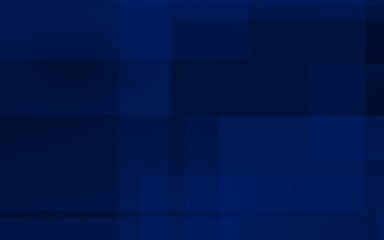 Dark blue background. Blue backdrop with transparent suares. 3D illustration