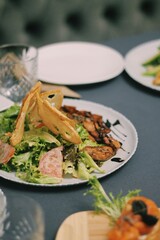 grilled chicken with vegetables