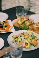salad with seafood