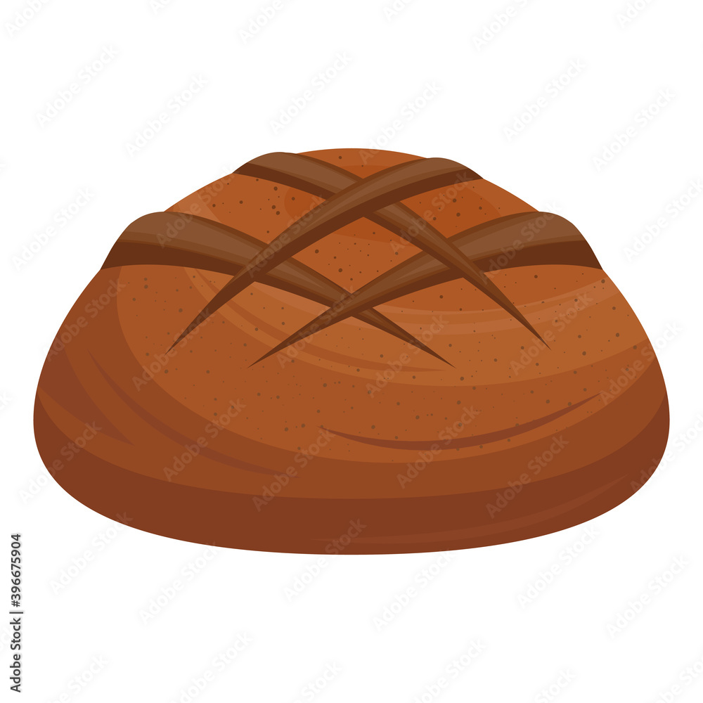 Canvas Prints sweet bread ball delicious pastry product icon vector illustration design