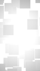 White abstract background. Misty backdrop with grey squares. 3D illustration