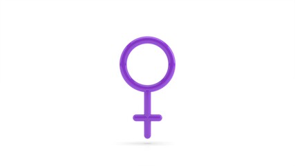 3d render of a female symbol feminism icon