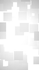 White abstract background. Misty backdrop with grey squares. 3D illustration