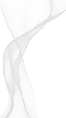 White abstract background. Fluttering white scarf. Waving on wind white fubric. 3D illustration