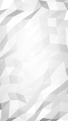 White abstract background. Lowpoly backdrop. Crumpled paper. 3D illustration