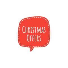 ''Christmas Offers'' Lettering