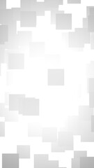 White abstract background. Misty backdrop with grey squares. 3D illustration